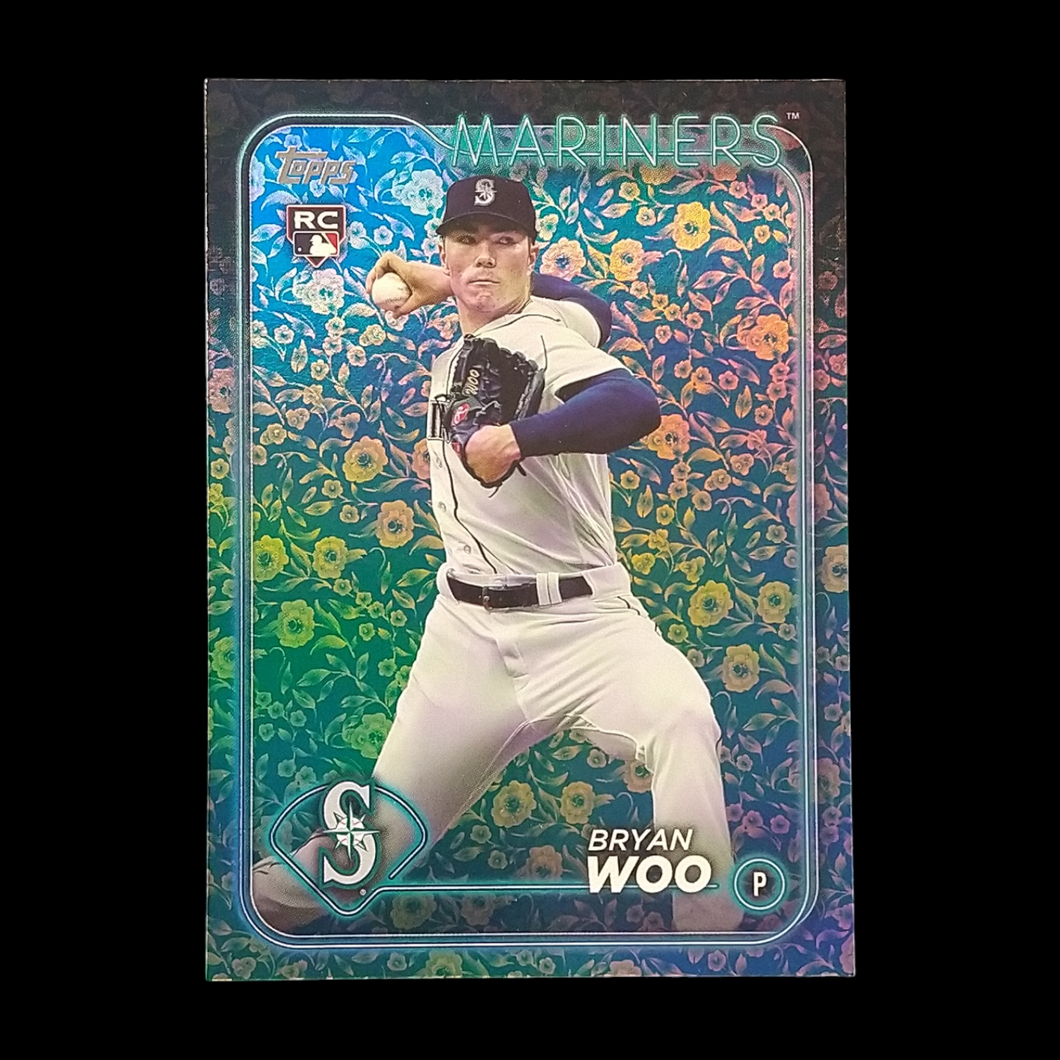 2024 Topps Bryan Woo Flower Foil Rookie /50