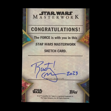 Load image into Gallery viewer, 2023 Topps Masterwork Imperial Shuttle Rusty Gilligan 1/1 Sketch