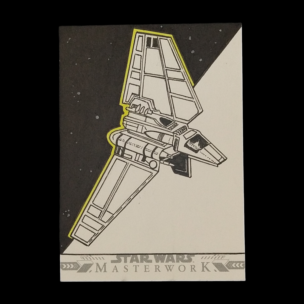 2023 Topps Masterwork Imperial Shuttle Rusty Gilligan 1/1 Sketch