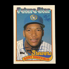 Load image into Gallery viewer, 1989 Topps Gary Sheffield Rookie Autograph