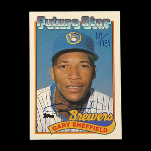 1989 Topps Gary Sheffield Rookie Autograph