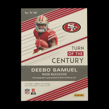 Load image into Gallery viewer, 2019 Panini Elite Deebo Samuel Turn of the Century Rookie Autograph /49