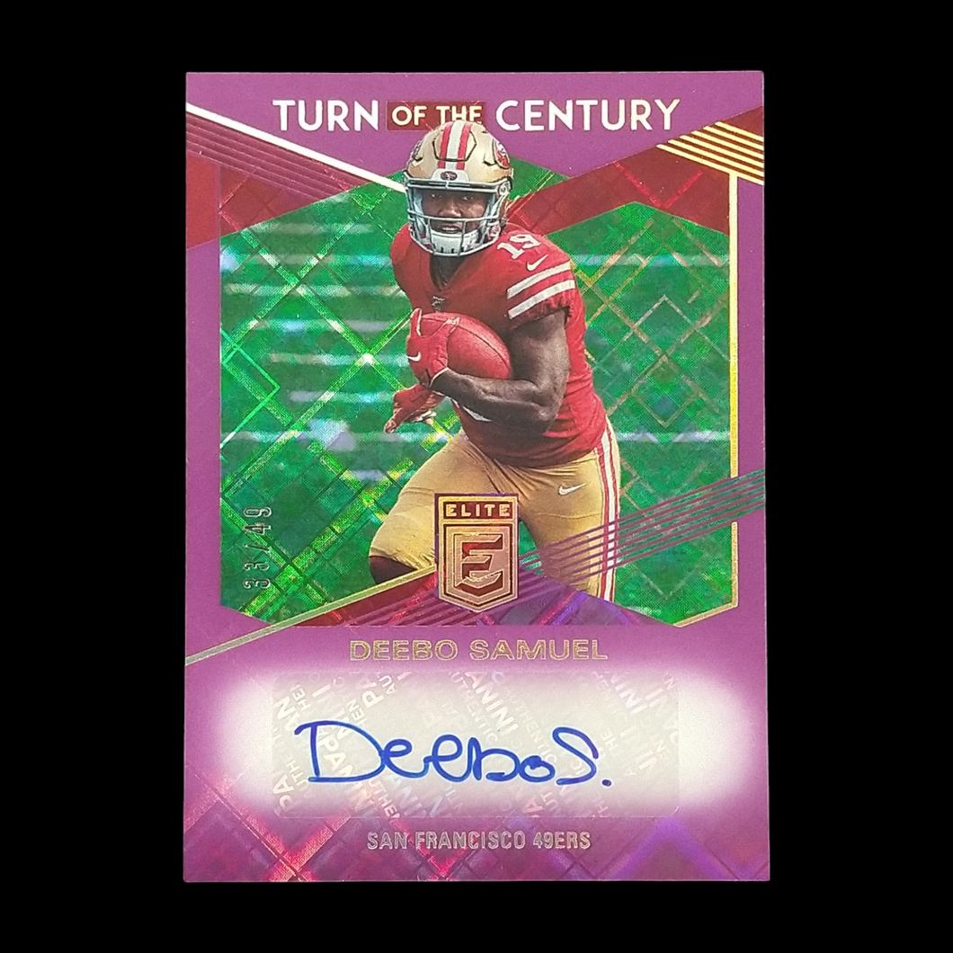 2019 Panini Elite Deebo Samuel Turn of the Century Rookie Autograph /49