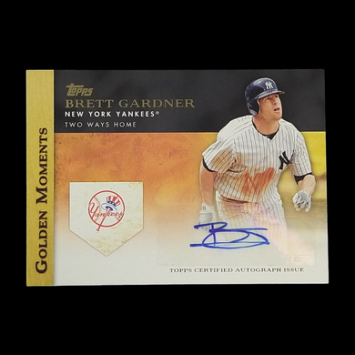 2012 Topps Golden Moments Brett Gardner Autograph