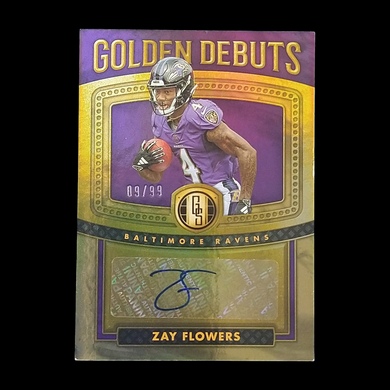 2023 Panini Gold Standard Zay Flowers Rookie Autograph /99