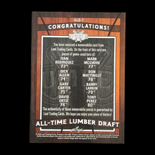 Load image into Gallery viewer, 2024 Leaf Lumber Ivan Rodriguez Dick Allen Gary Carter David Ortiz Mark Mcgwire Don Mattingly Barry Larkin Tony Perez 8x Bat Relic /25