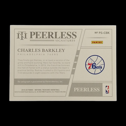 2019-20 Panini National Treasures Charles Barkley Autograph /25