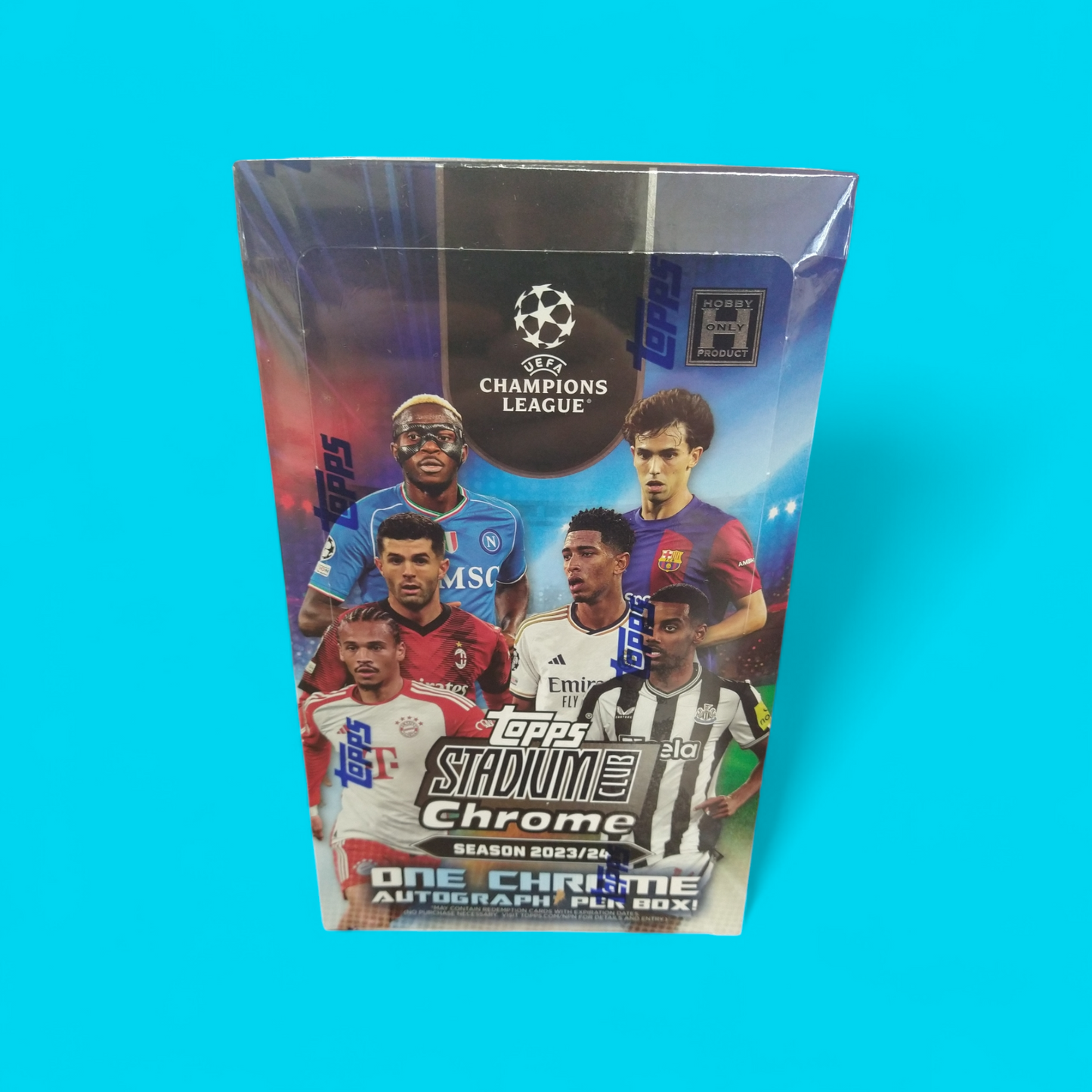 2023-24 Topps Stadium Club Chrome UEFA Club Competitions League Soccer Hobby Box