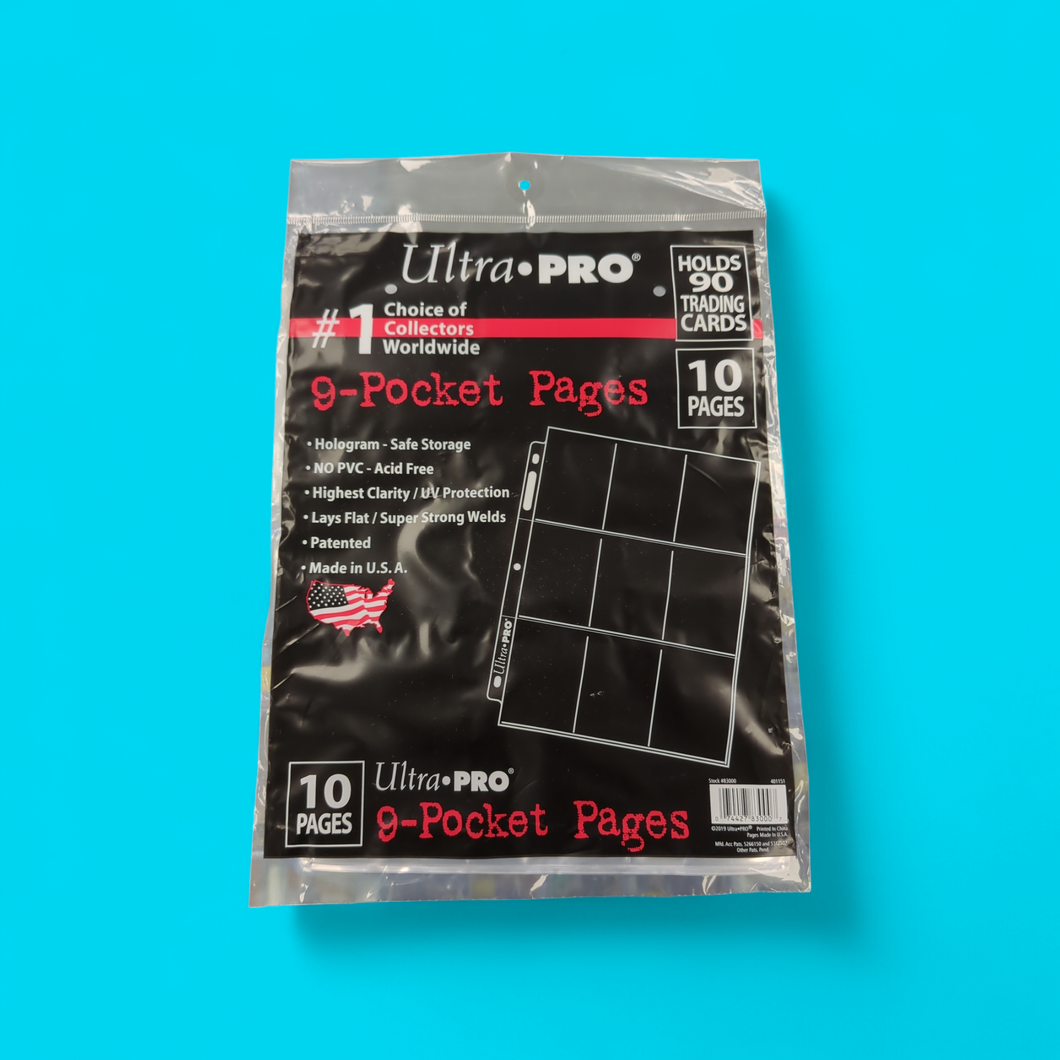 Ultra-Pro 9 Pocket Pages Pack of 10