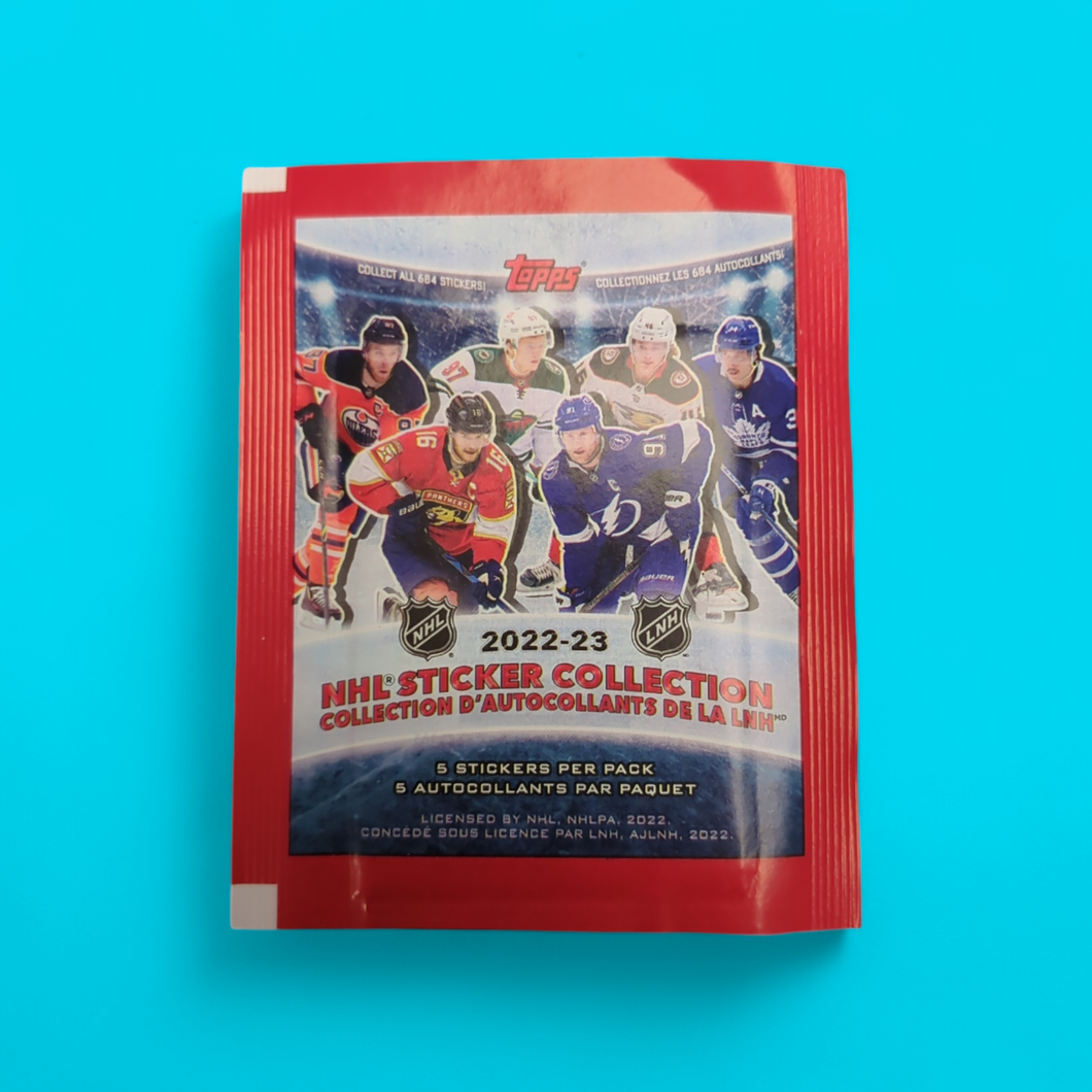 2022-23 Topps Hockey Sticker Pack