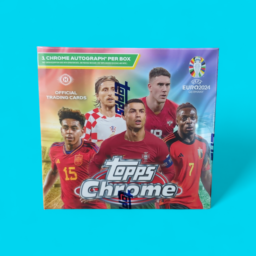 2023-24 Topps UEFA Euro 2024 Chrome Soccer Hobby Box