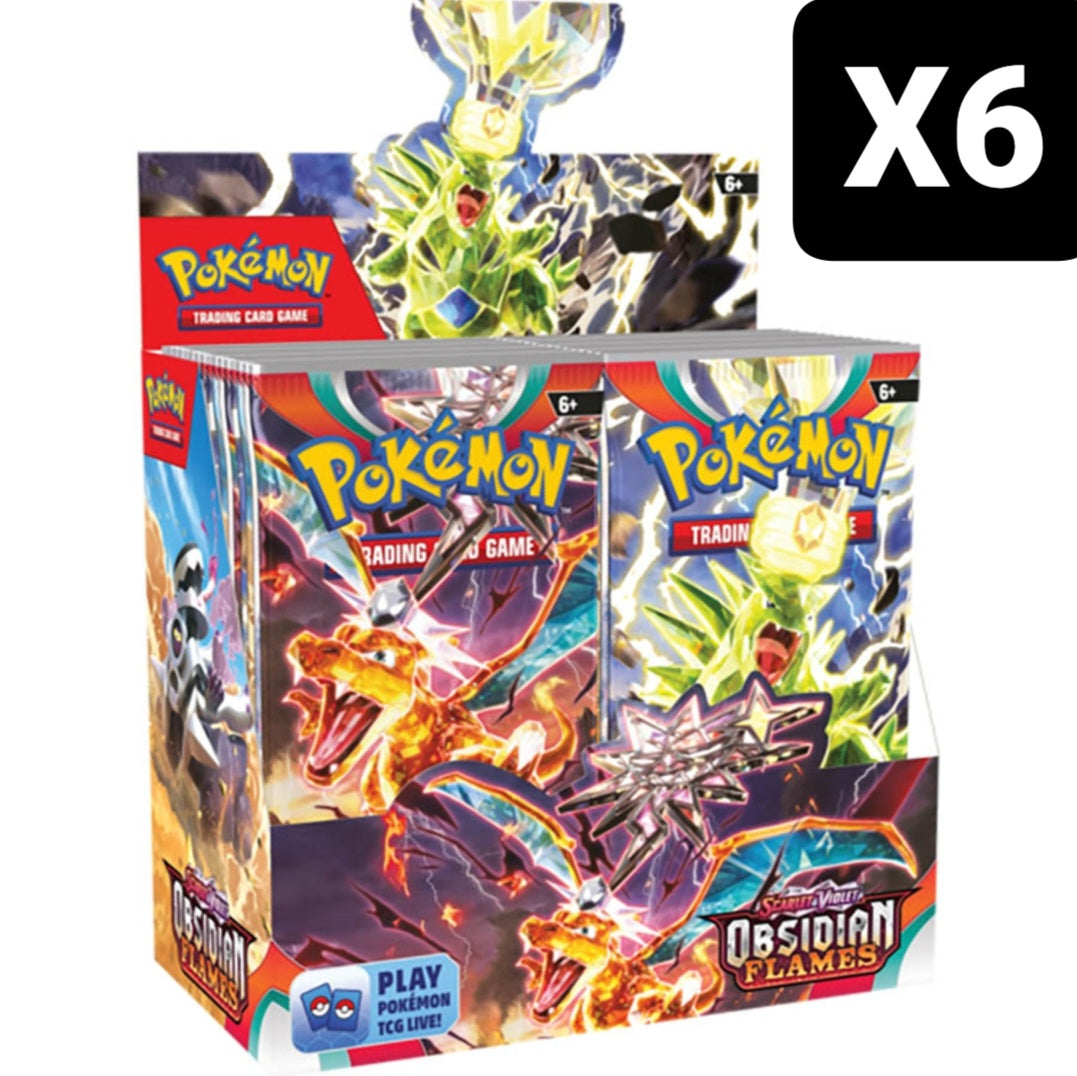 Pokémon Scarlet & Violet Obsidian Flames Booster Case (6 boxes)