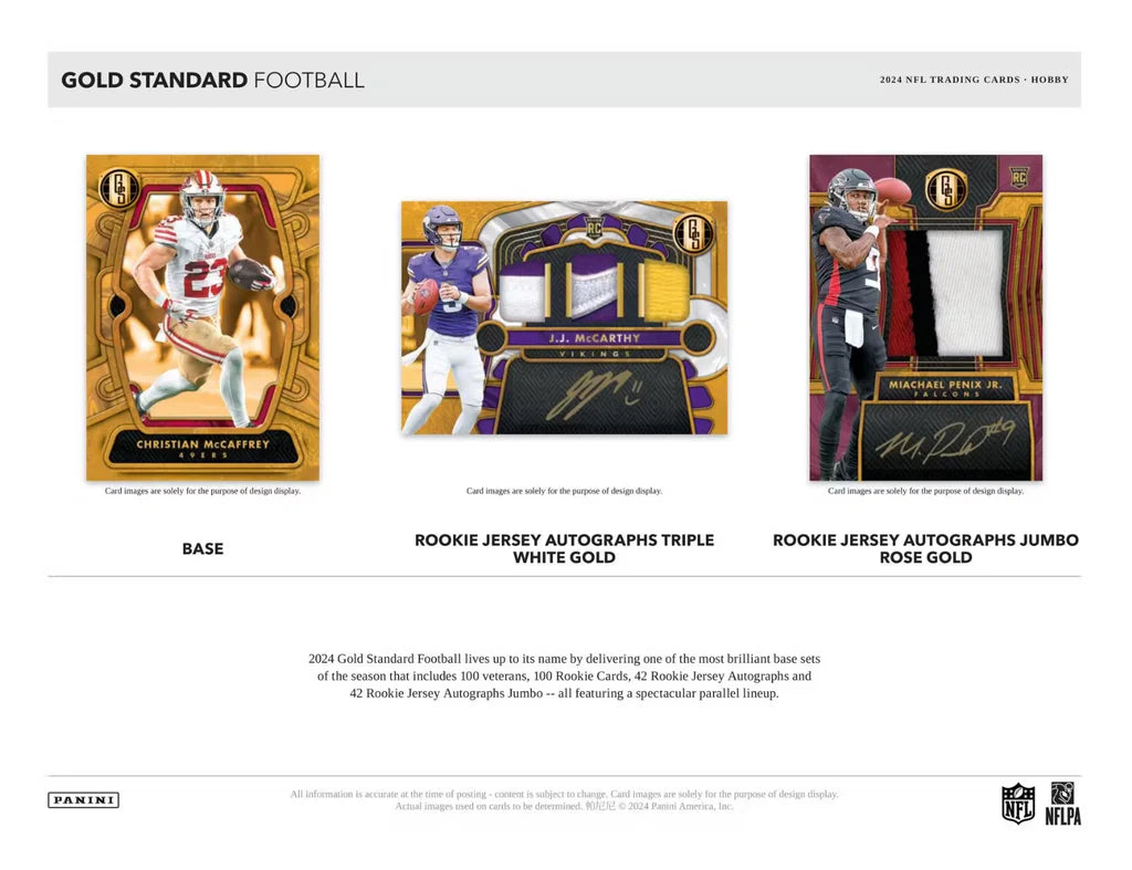 *PRE ORDER* 2024 Panini Gold Standard Football Hobby Box *RELEASES 9/1