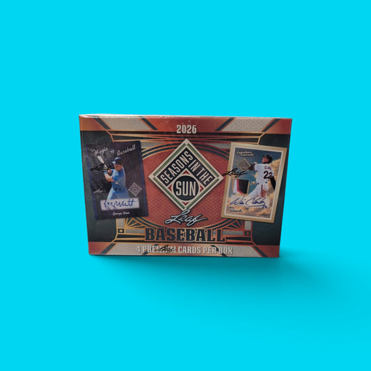 2026 Leaf Seasons In The Sun Baseball Hobby Box