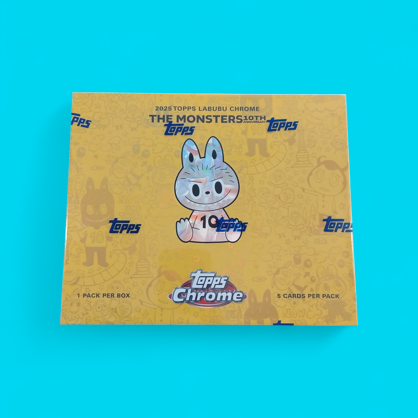 2025 Topps Chrome Labubu 10th Anniversary Box