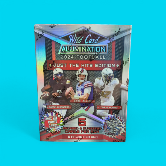 2024 Wild Card Alumination Football Hobby Box Just The Hits