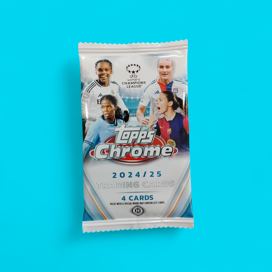 2024-25 Topps UEFA Women's Champions League Chrome Soccer Hobby Pack