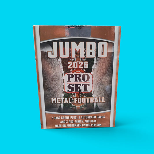 2026 Pro Set Metal Football Jumbo Hobby Box