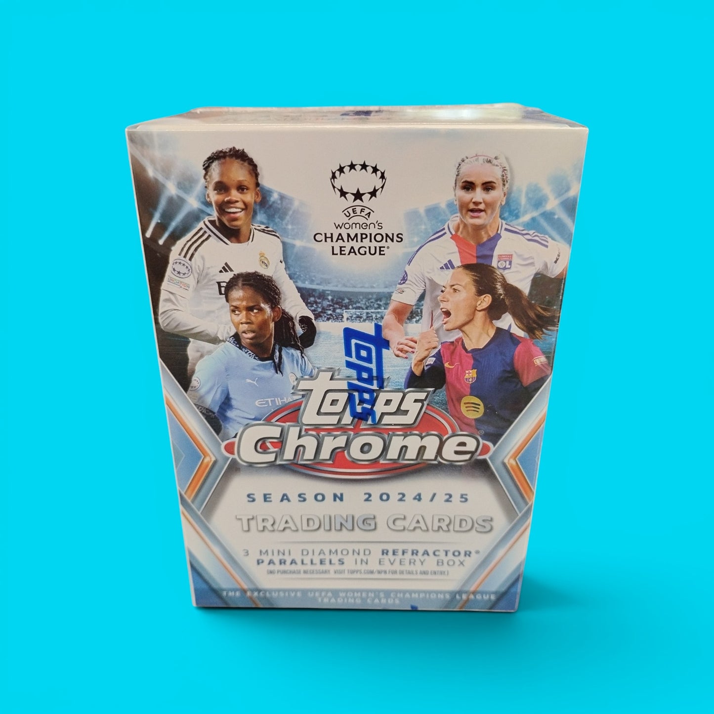 2024-25 Topps Chrome UEFA Women's Champions League Soccer Blaster Box