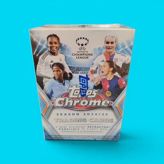 2024-25 Topps Chrome UEFA Women's Champions League Soccer Blaster Box