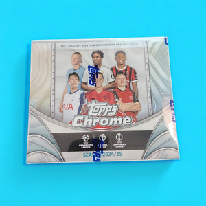2024-25 Topps Chrome UEFA Club Competitions Soccer Jumbo Box