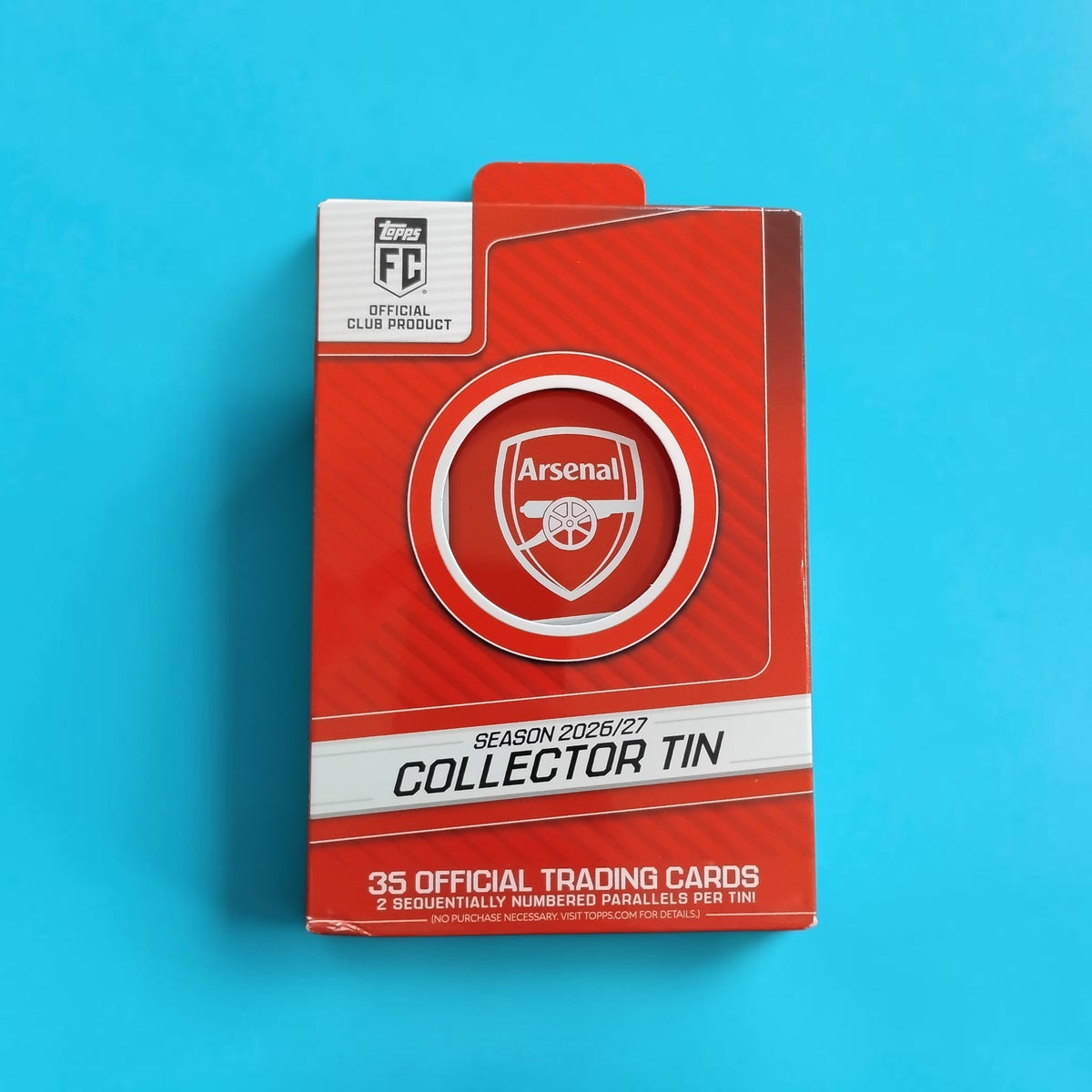 2026-27 Topps Soccer Arsenal FC Club Collector Tin