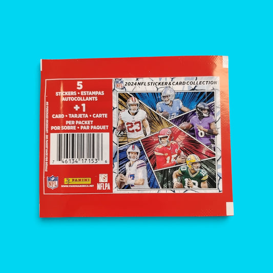 2024 Panini NFL Sticker Card Collection Pack