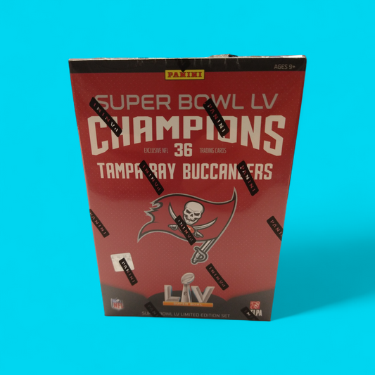 2021 Panini Super Bowl LV Champions Tampa Bay Buccaneers Football Blaster Box Set