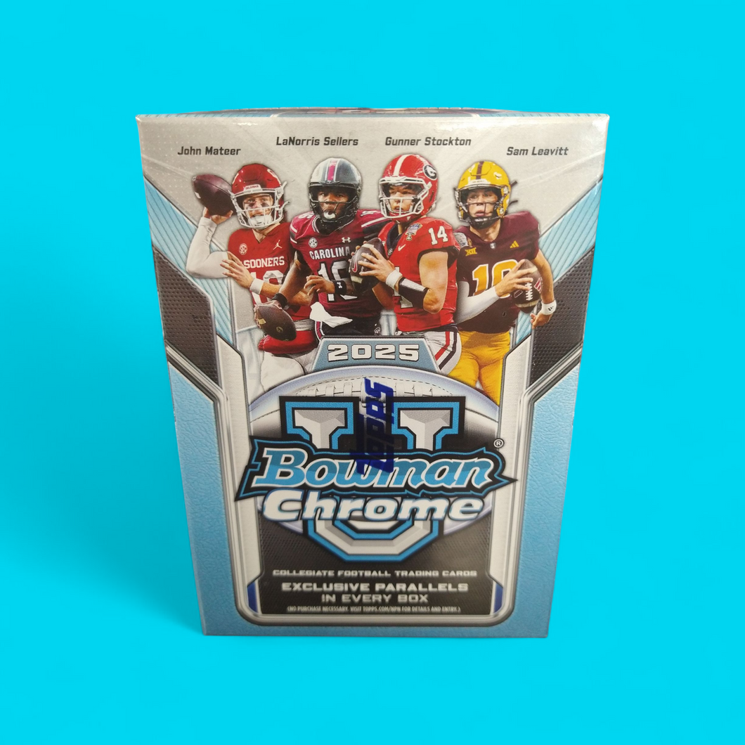 2025 Bowman Chrome University Football Blaster Box