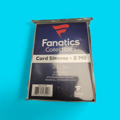 Fanatics Regular Card Sleeves Pack of 500 for Standard Trading Cards