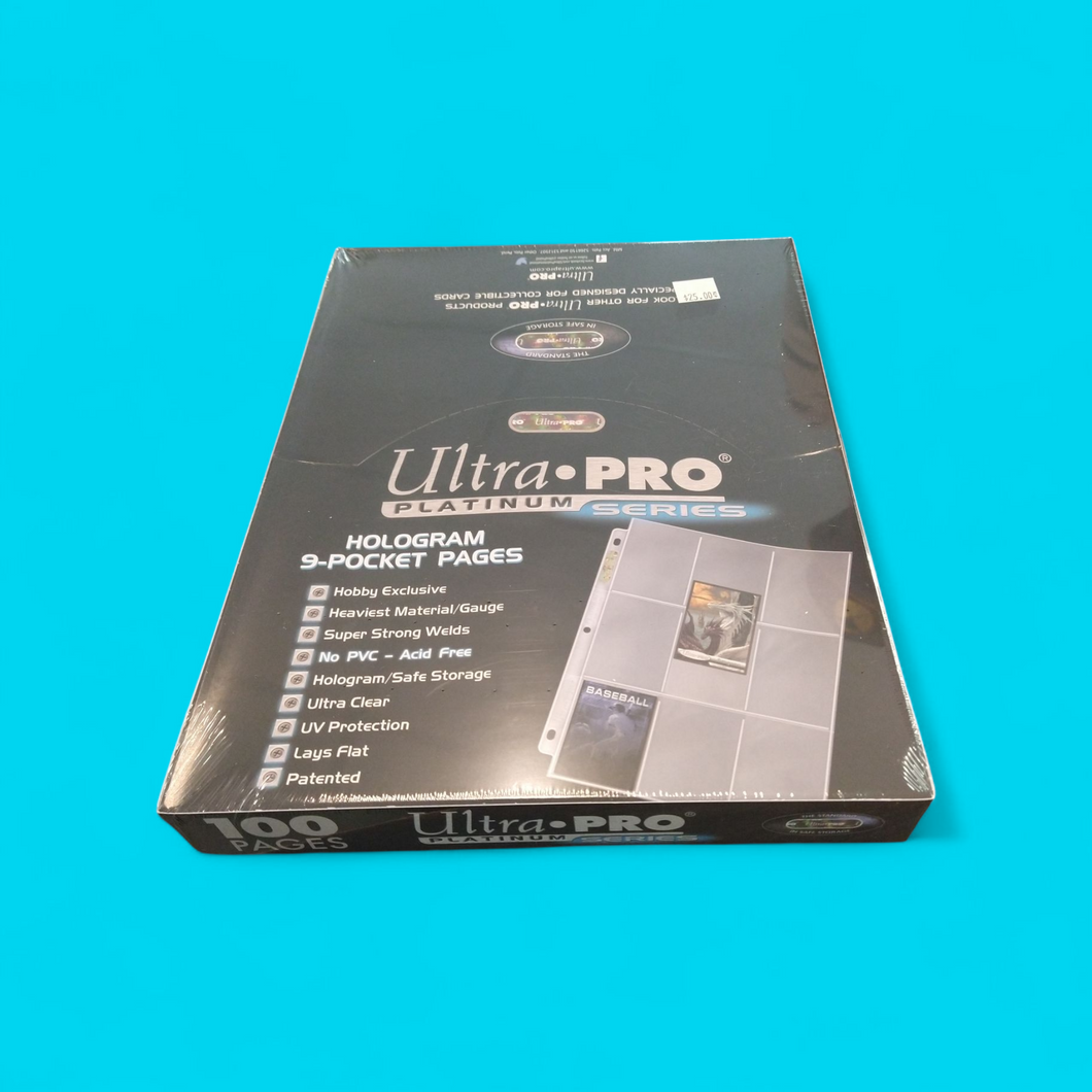 Ultra-Pro Platinum 9 Pocket Page Box of 100