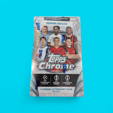 2024-25 Topps Chrome UEFA Club Competitions Soccer Hobby Box
