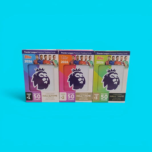 2026 Topps Premier League Soccer Super Tin ( styles vary based off inventory)