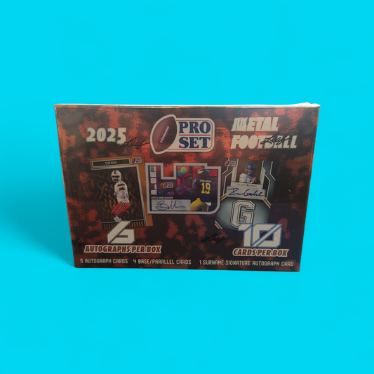2025 Leaf Pro Set Metal Football Hobby Box