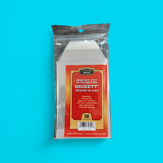 Cardboard Gold Perfect Fit Sleeves For Beckett (BGS) Slabs