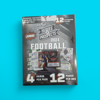 2024 Leaf Heroes & Prospects Football Hobby Jumbo Box