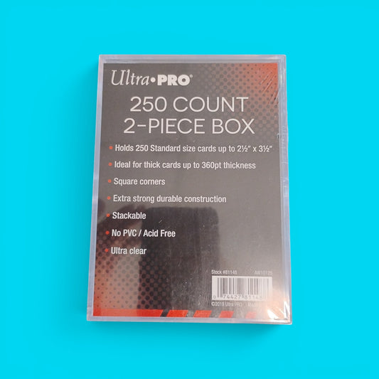 Ultra Pro 2-Piece Clear 250 Card Storage Box