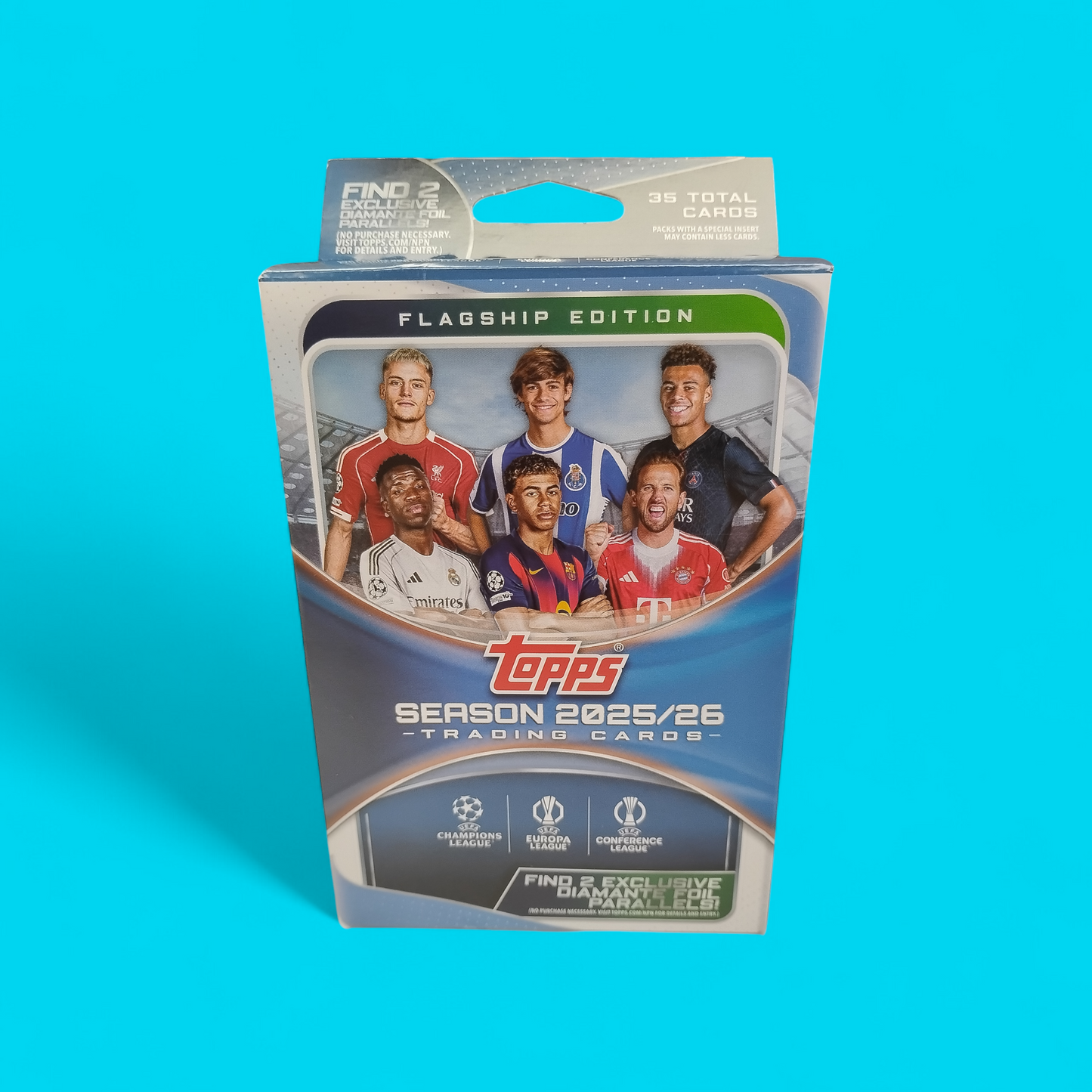 2025-26 Topps Flagship Edition UEFA Club Competitions Soccer Hanger Box