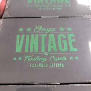 2021 Onyx Vintage Collection Baseball Extended Edition Box