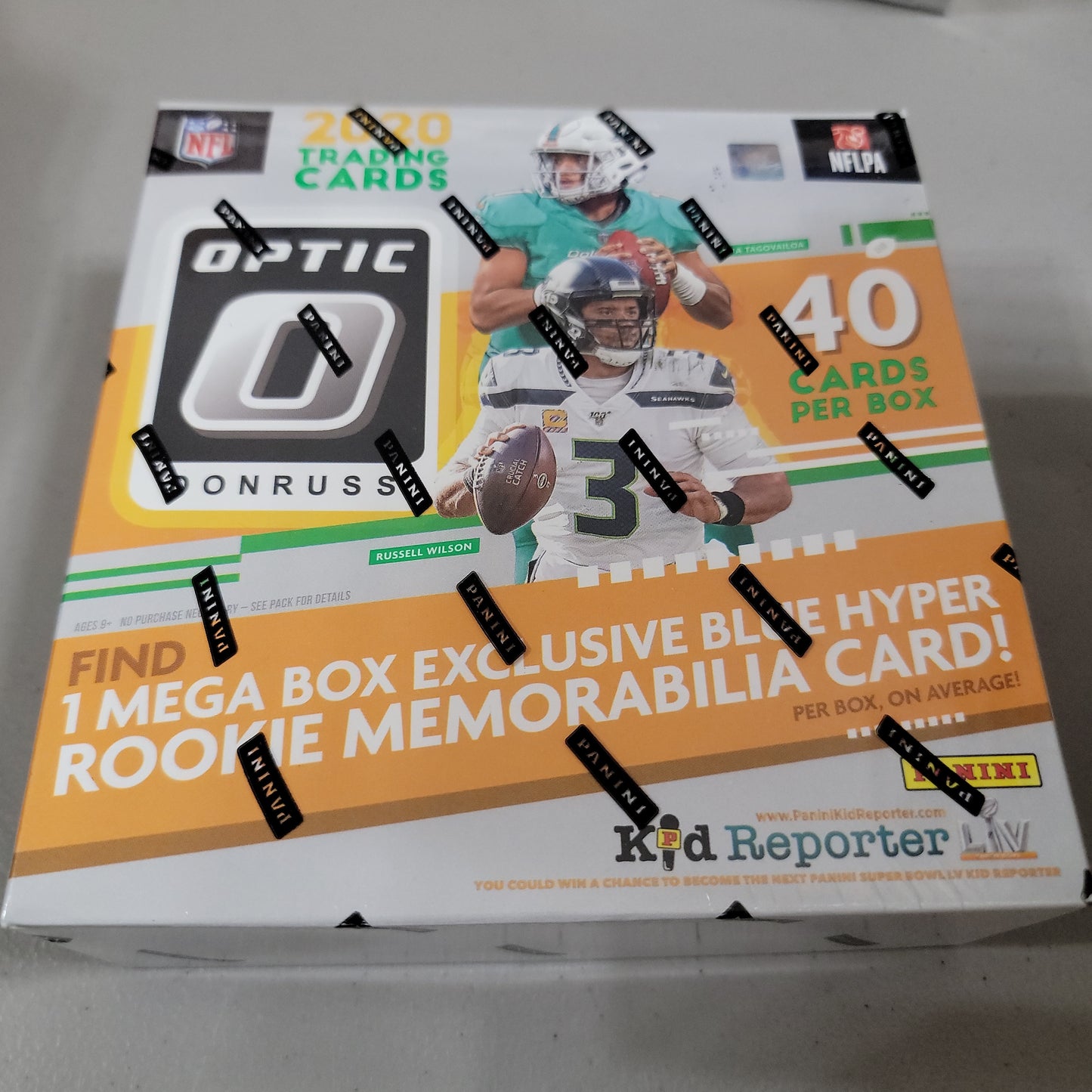 2020 Panini Optic Football Mega Box Blue Hyper