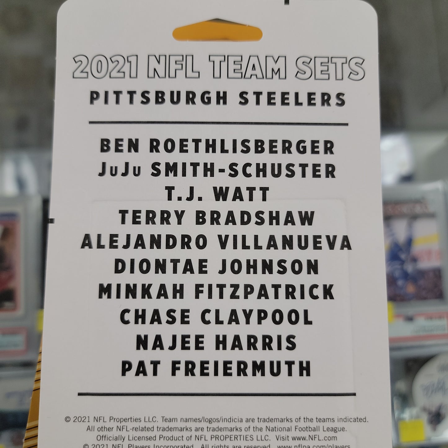 2021 Panini Donruss Football Pittsburgh Steelers Team Set