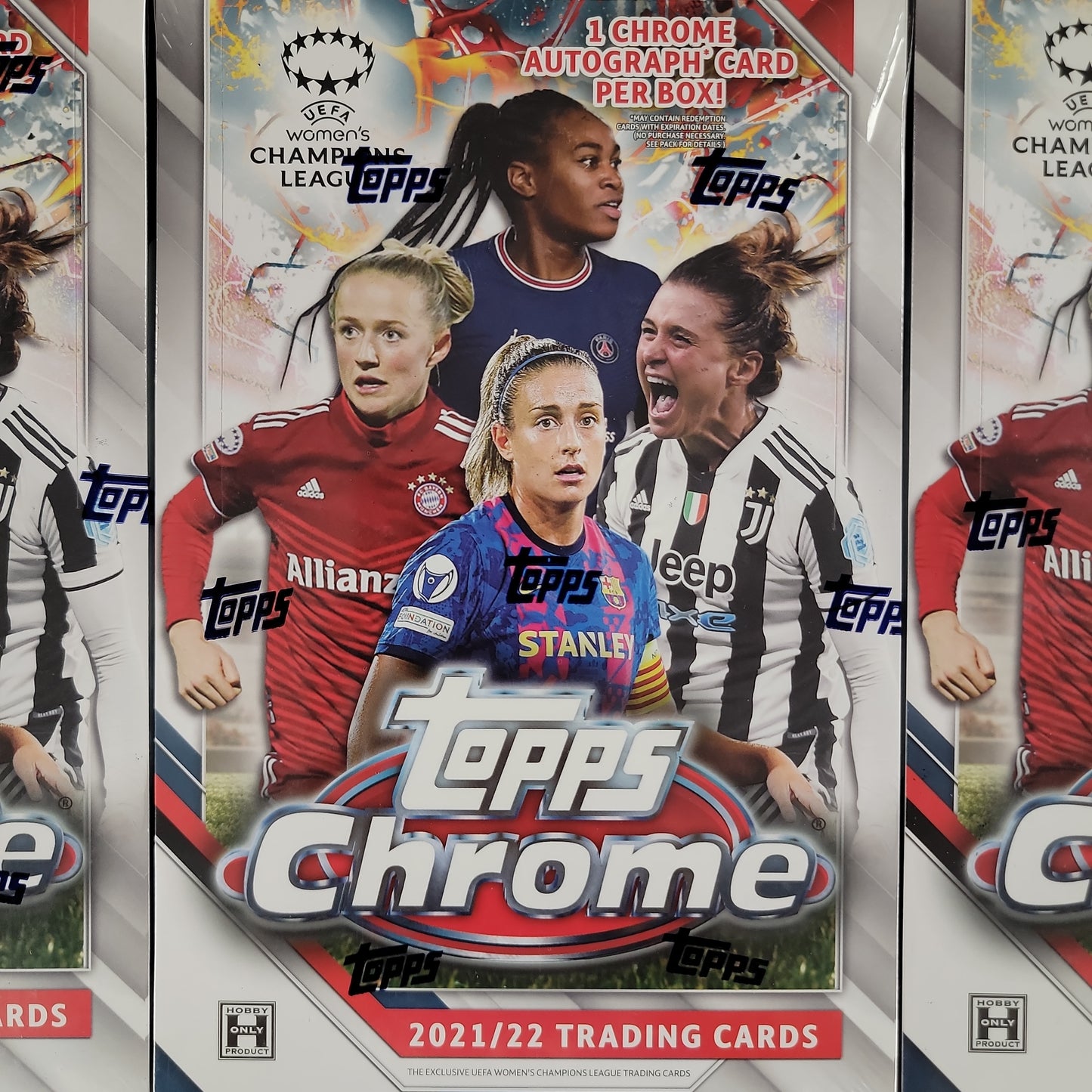 2021-22 Topps Chrome UEFA Women's Champions League Soccer Hobby Box