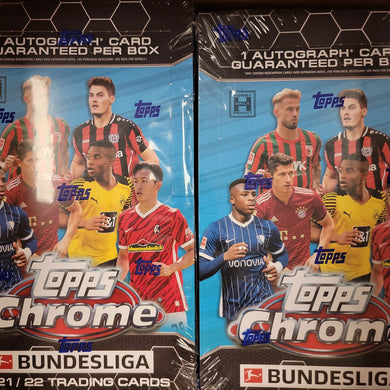 2021-22 Topps Chrome Bundesliga Soccer Hobby Box