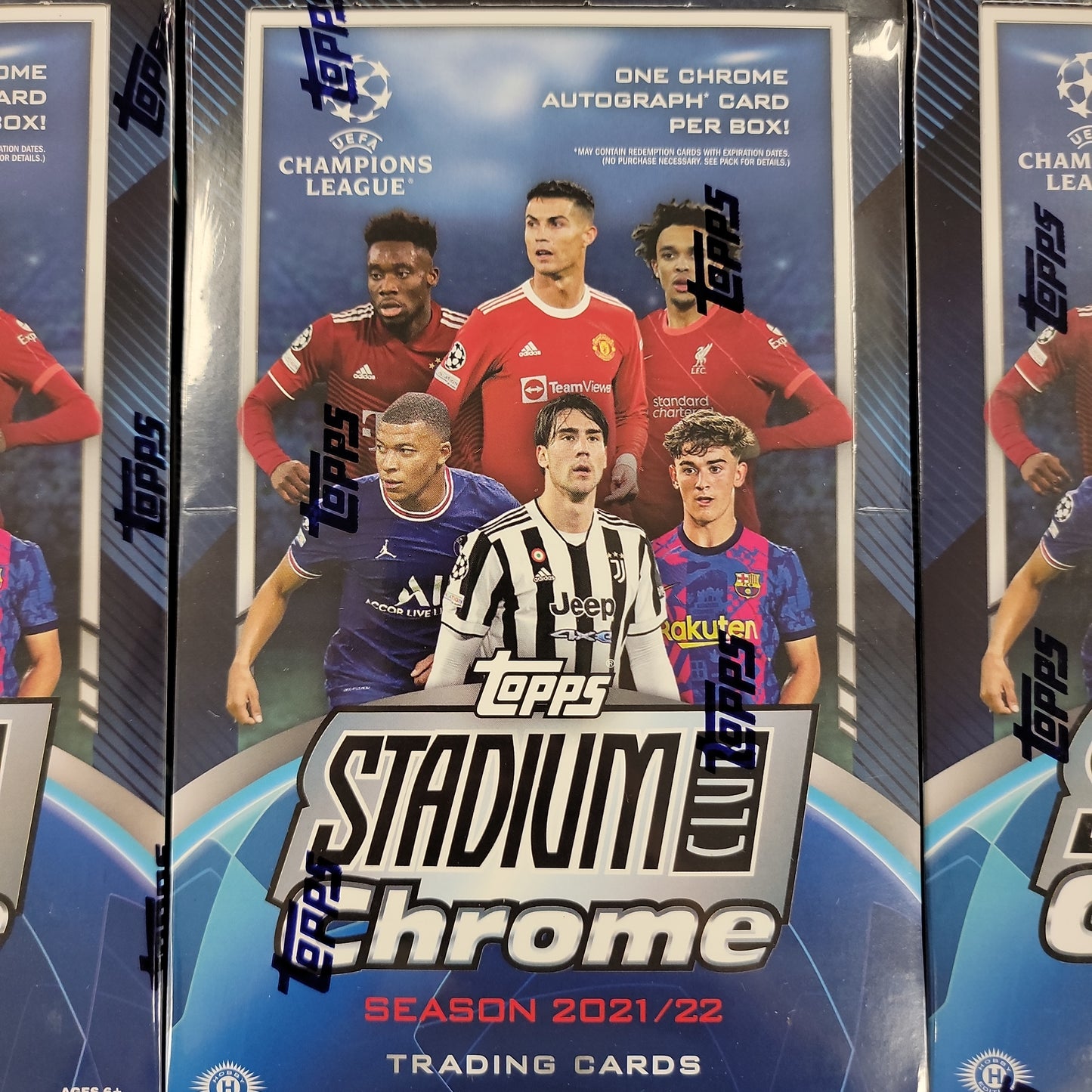 2022 Topps Stadium Club Chrome UEFA Champions League Soccer Hobby Box