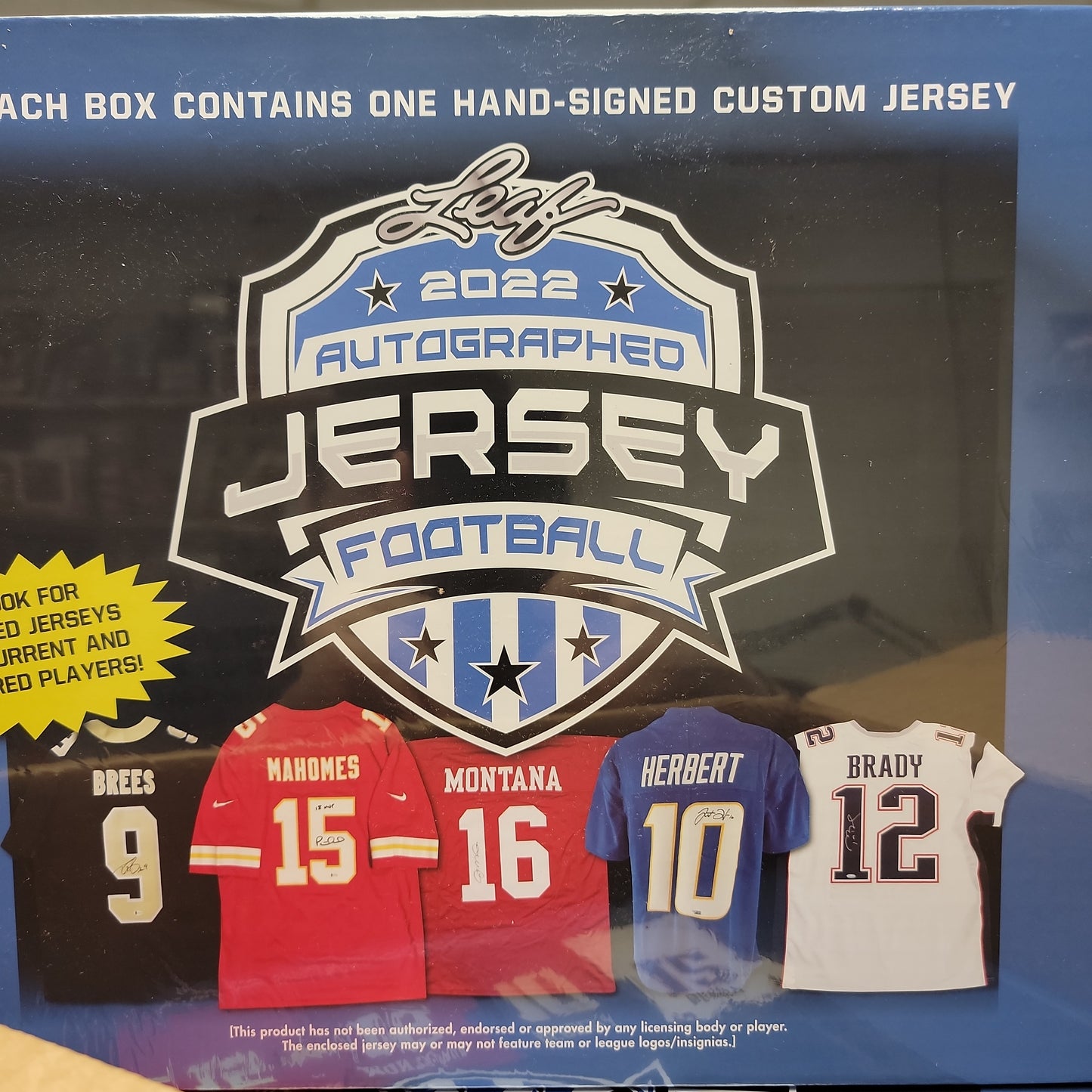 2022 Leaf Autographed Football Jersey