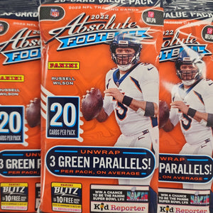 2022 Panini Absolute Football Fat Value Pack