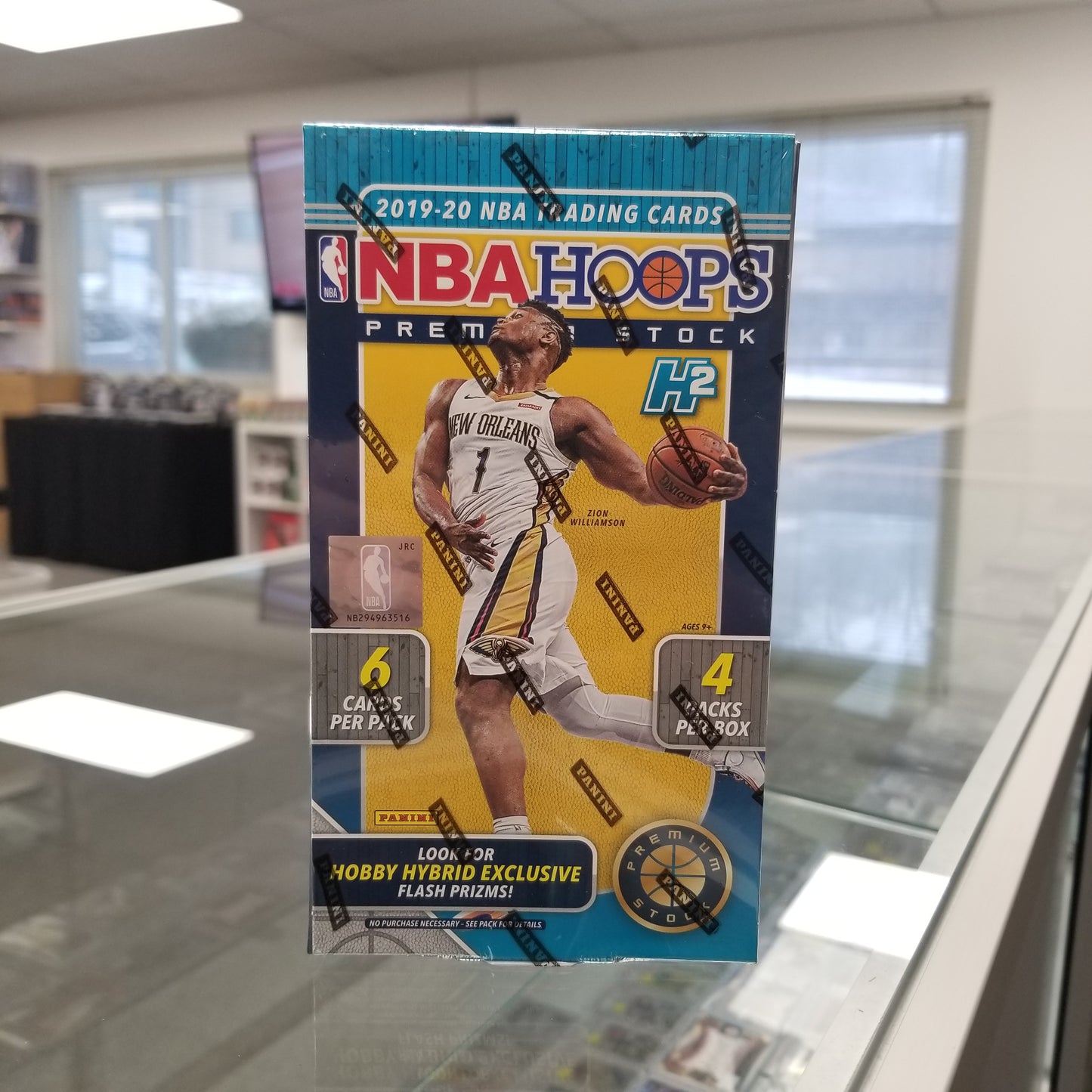 2019-20 Panini NBA Hoops Premium Stock Hybrid H2 Box