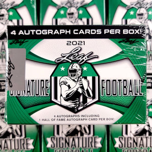 2021 Leaf Signature Football Blaster Box