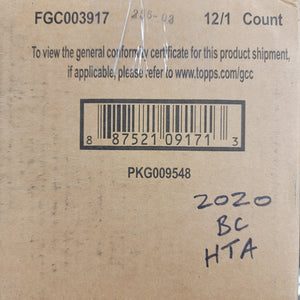 2020 Bowman Chrome Baseball HTA 12 Box Case