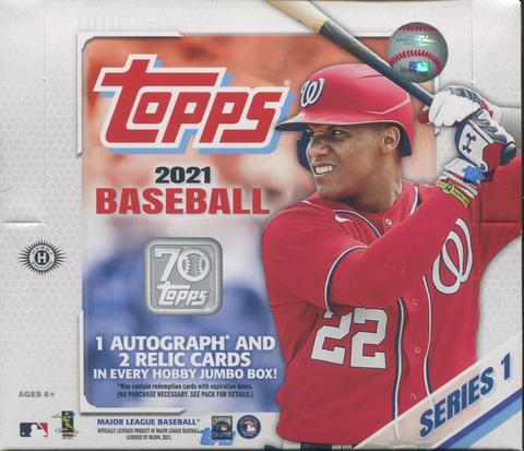 2021 Topps Series 1 Baseball Jumbo Box